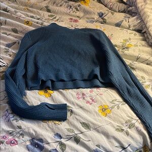 Wild Fable Teal Cowl Neck Sweater
